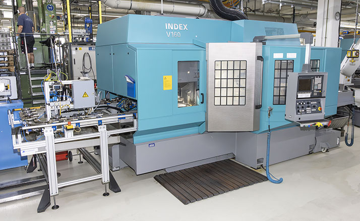 Framo Morat uses the INDEX V160 CNC vertical lathe for efficient and precise machining of chuck parts in small, medium, and large series.
